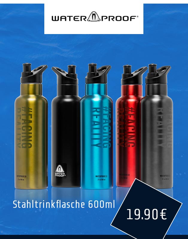 Waterproof Stahltrinkflasche